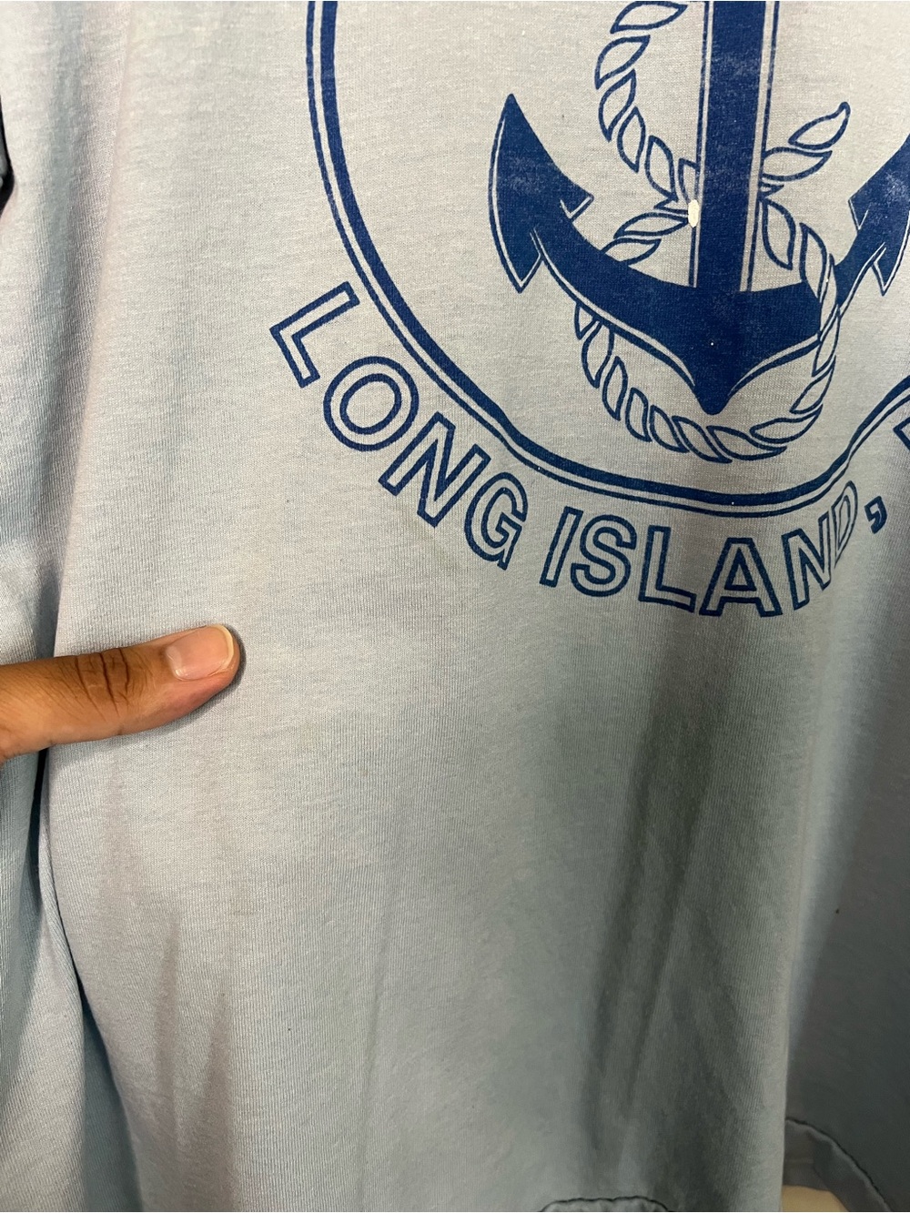 Vintage 90s Oyster Bay Long Island NY New York Single Stitch T Shirt L *FLAWS* - Picture 5 of 8